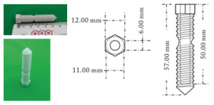 ABS 55x9.7mm rfid timber tracking Tag