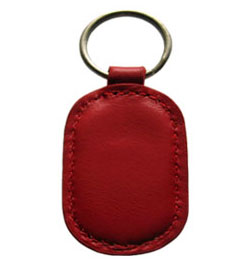 Leather Elliptic Shape Keyfob - NFC Keychain