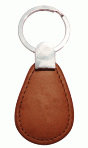 Leather WaterDrop Keyfob - Access Control Key Fobs