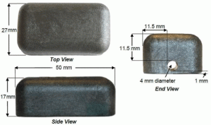RFID Tags for Oil and Gas Industry - 50x27mm with Ø4mm mounting hole