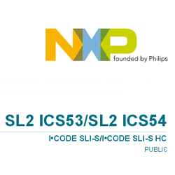 NXP iCode SLI-S Datasheet - SL2 ICS53 / SL2 ICS54